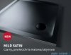 New Trendy Mild Satin Black Brodzik akrylowy prostokątny 120x70x4,5 cm czarny mat B-0673